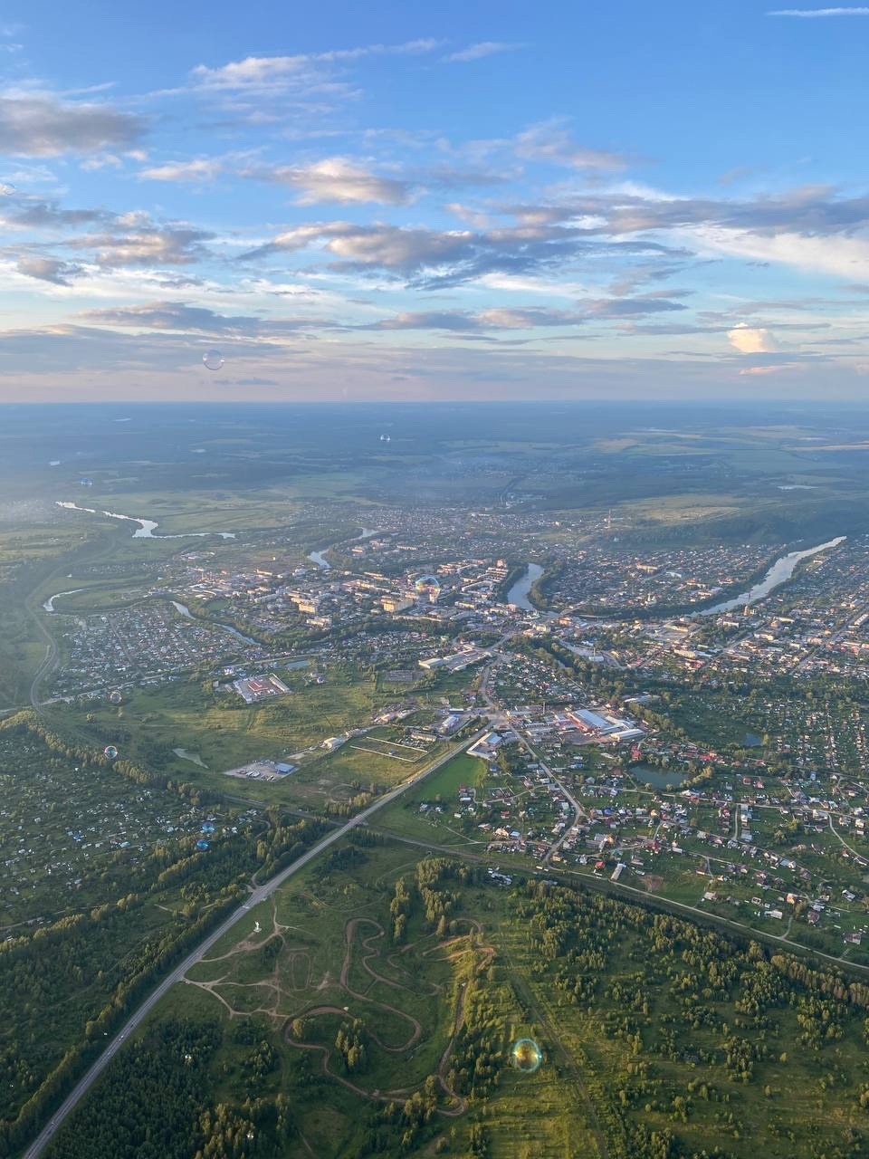 Полет на высоте 1000 м на воздушном шаре