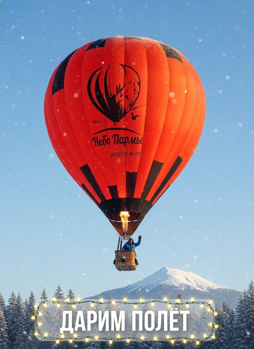 Полет на воздушном шаре в Пермском крае